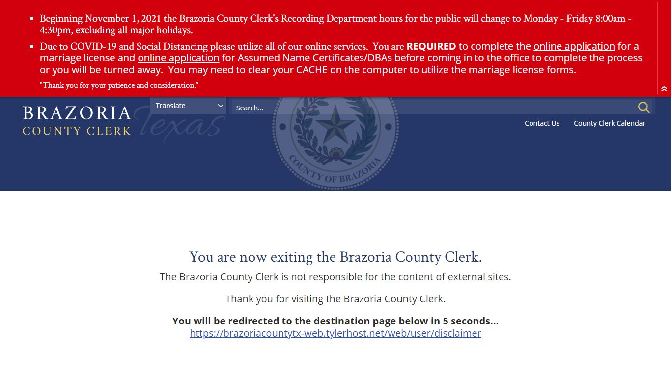 Search Real Property & Vital Records | Brazoria County Clerk